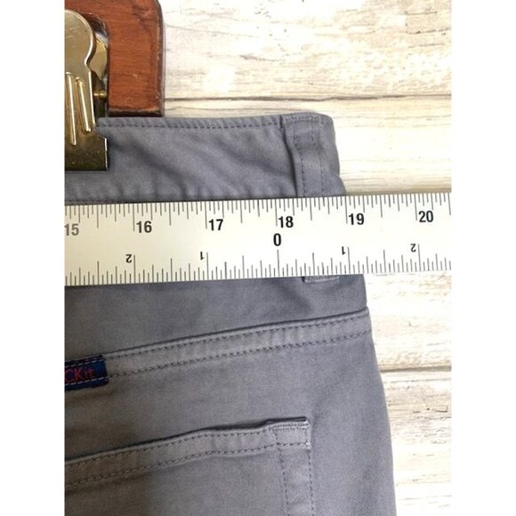 Untuckit Men's Prima Relaxed Fit Stretch Pants 38x32 Pima Cotton & Spandex Gray - Picture 6 of 8